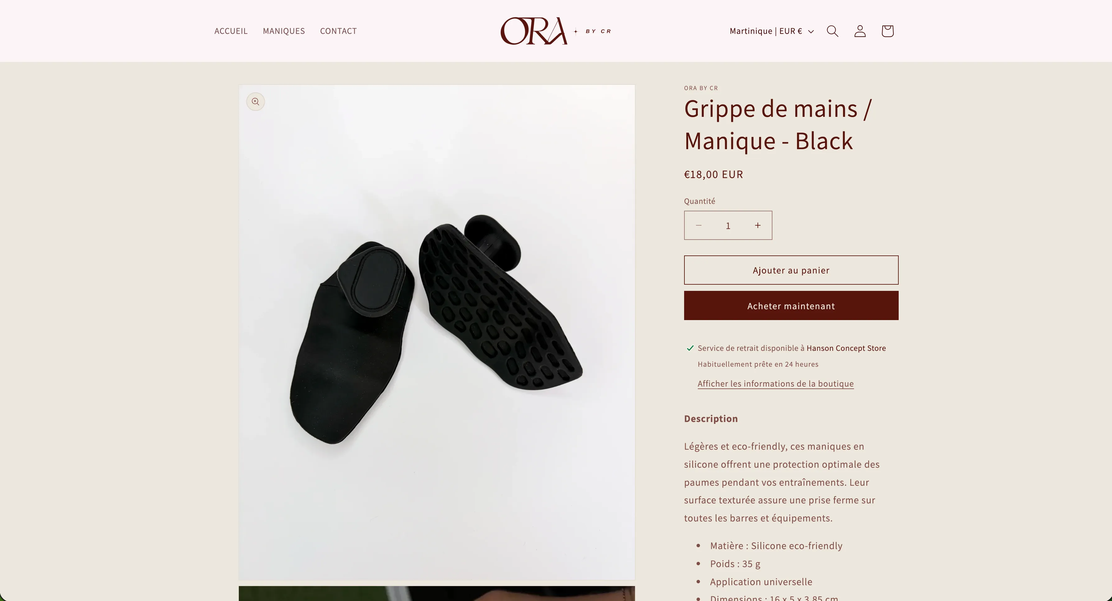 Ora By CR page intérieure